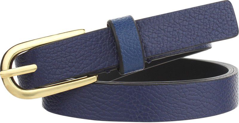 Women Formal Blue Genuine Leather Belt