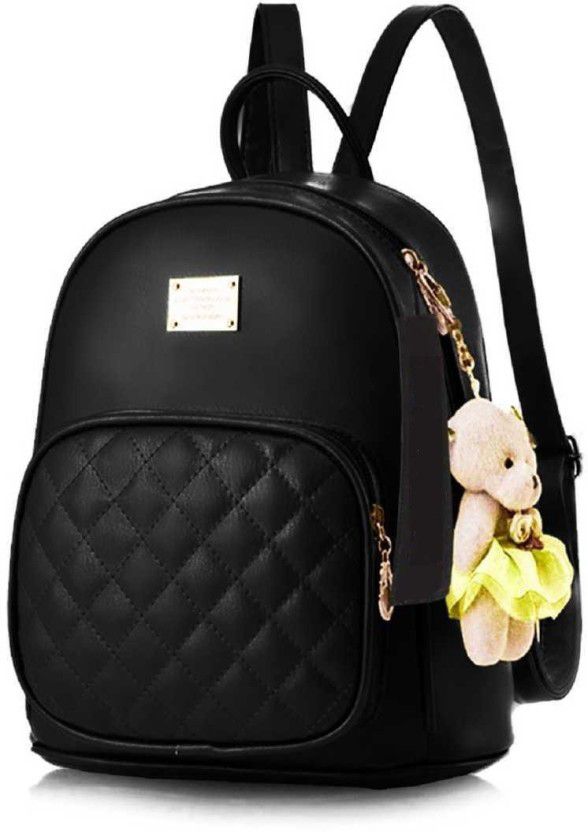 Small 10 L Backpack Buffi taddy black  (Black)
