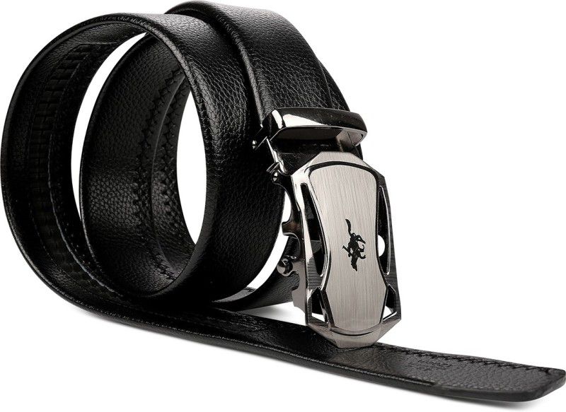 Men Casual Black Artificial Leather Belt