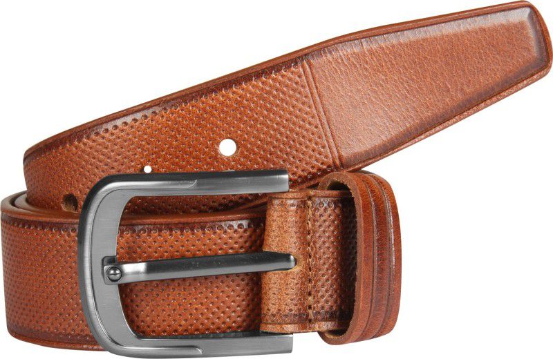 Men Casual, Party, Evening Brown Genuine Leather Belt