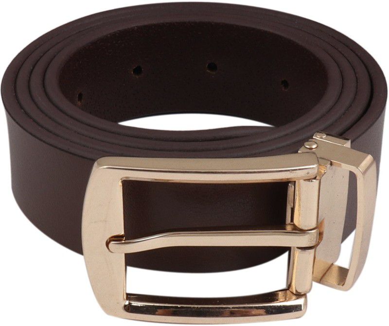 Men & Women Casual Brown Genuine Leather Belt