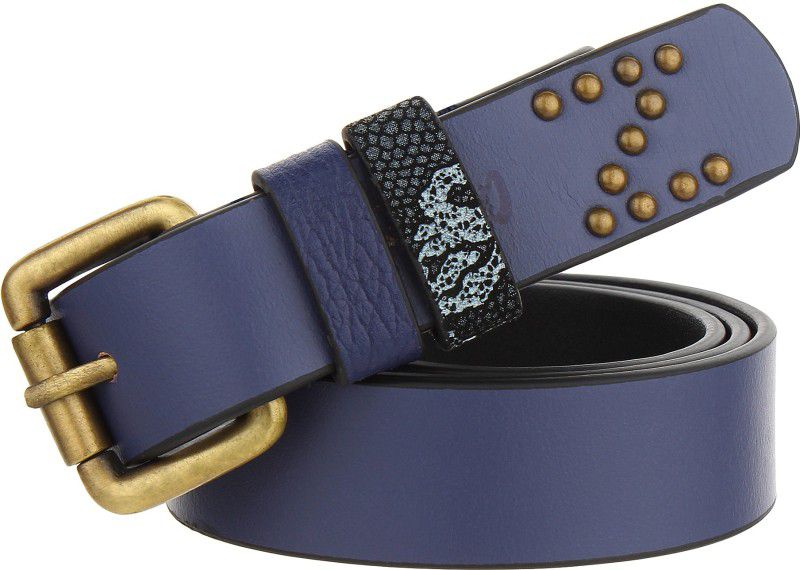 Women Casual Blue Genuine Leather Belt