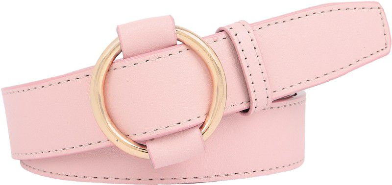 Women Casual Pink Artificial Leather Belt