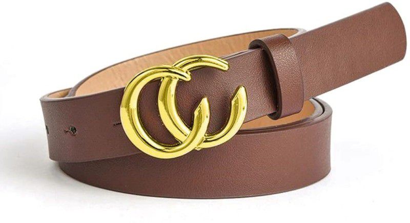 Women Casual Brown Artificial Leather Belt