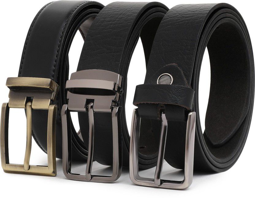 Boys Casual, Evening, Formal Black Artificial Leather Belt