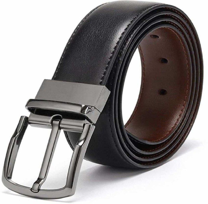 Men Casual, Evening, Formal, Party Black, Brown Artificial Leather Reversible Belt