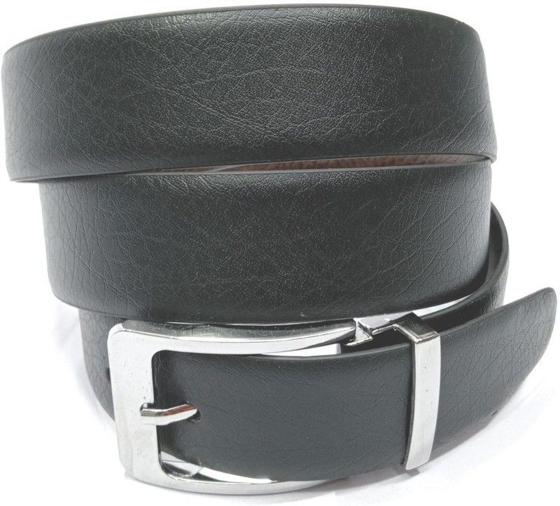 Boys Casual Black Artificial Leather Reversible Belt