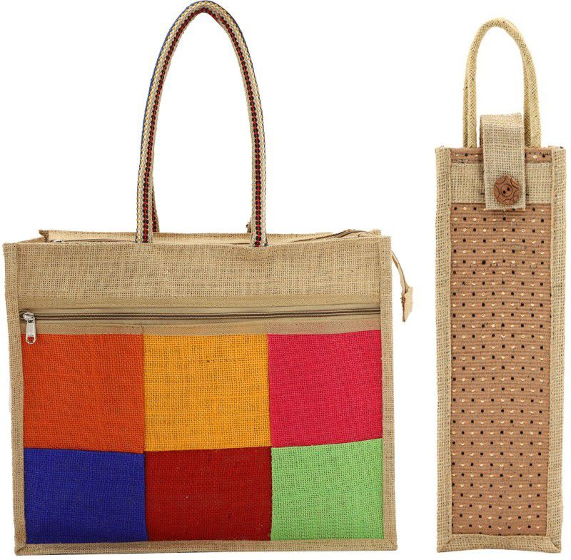 Men & Women Multicolor Tote - Extra Spacious  (Pack of: 2)