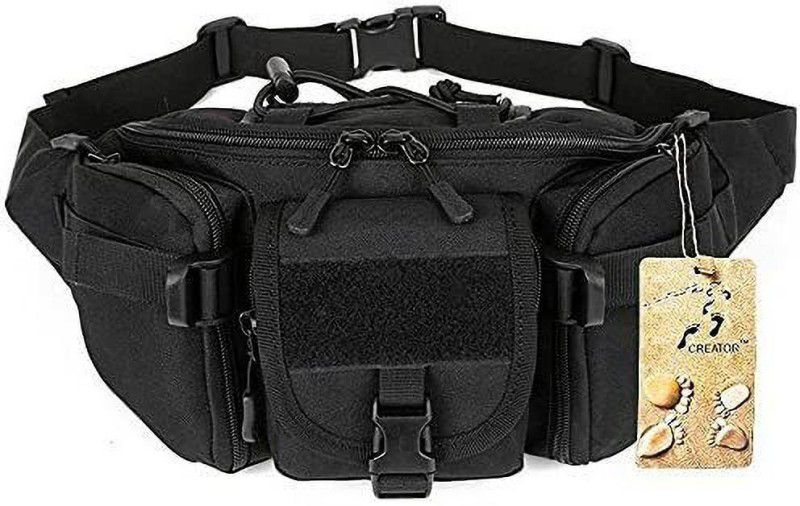 Scoyca Outdoor Tactical Military Pack Chest Bag Waist Bag Waist bag  (Black)