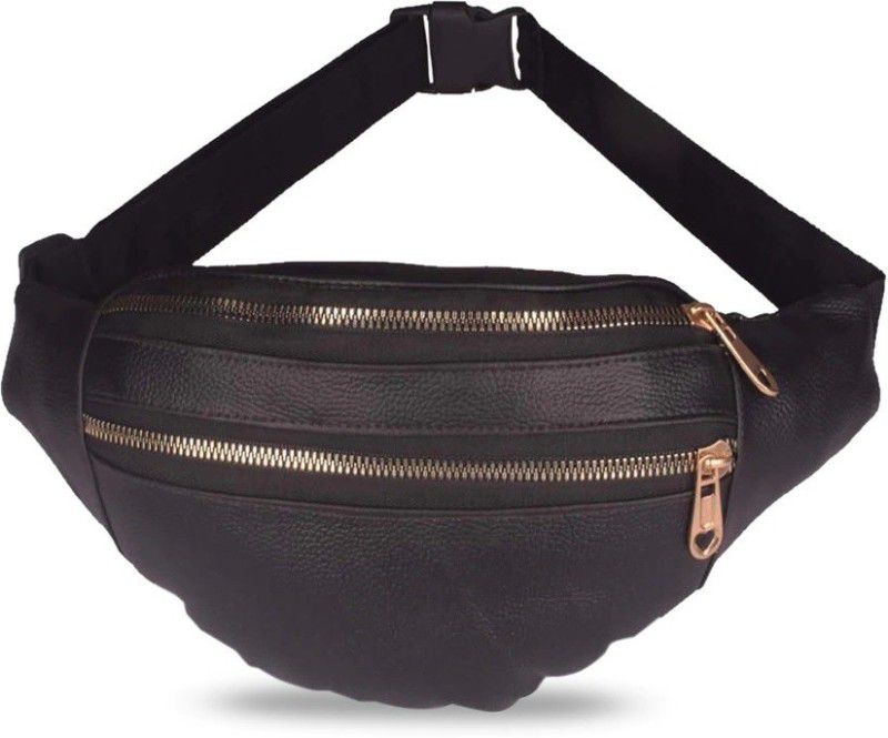 TITTYNO Travel Biking Running Hiking Sports Gym Waist Bag Sling Chest Crossbody Adjustable Perfect travel waist Bag  (Black)