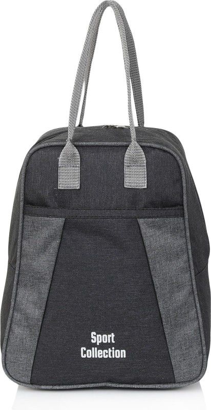 SPORT COLLECTION Office Lunch Bag for Men and Women - Tiffin Bag for Boy and Girls - Oxford Fabric Polyester Waterproof Lunch Bag  (Black, Grey, 3 L)