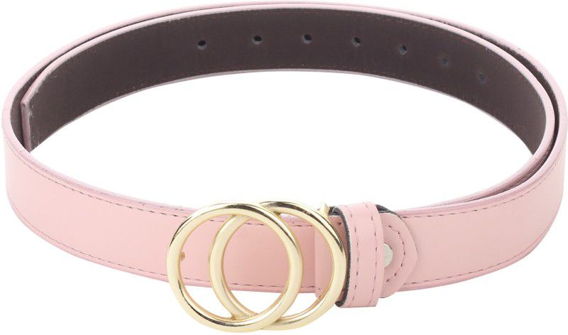 Women Formal Pink Synthetic Belt