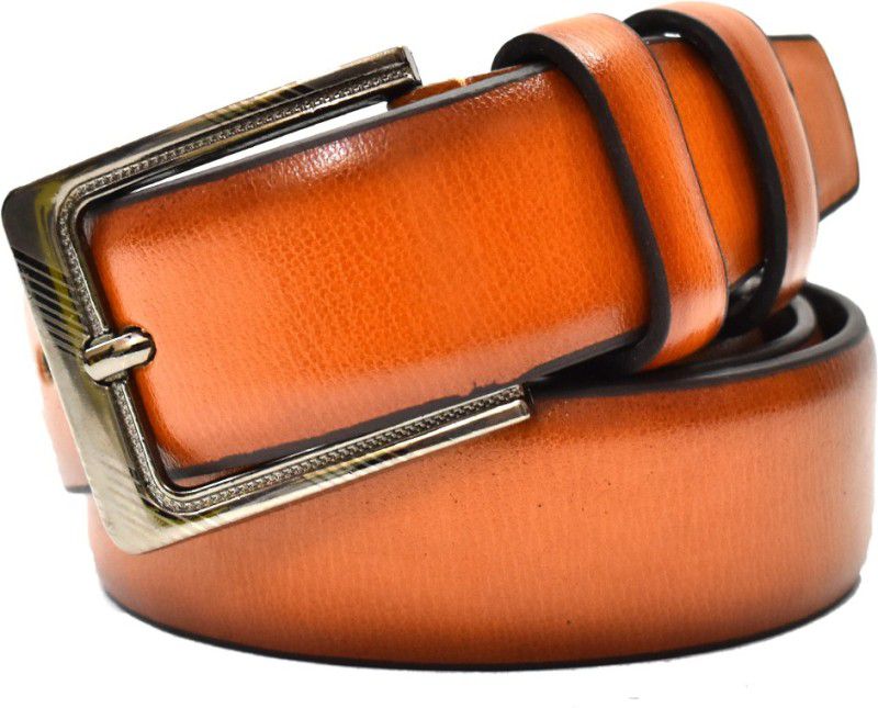 Men Casual, Formal, Party Tan Genuine Leather Belt