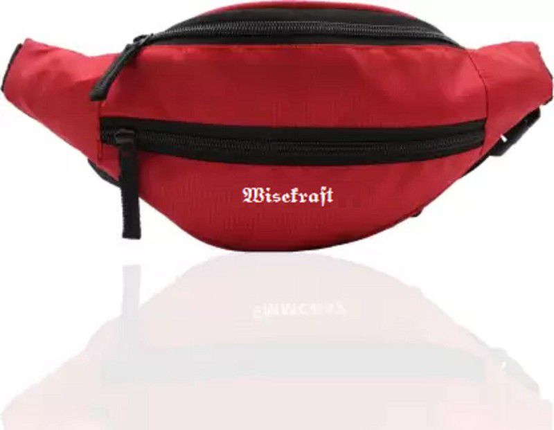 Wisekraft Sports Waist Bag for Men & Women Waist Bag ( Red ) sport waist bag waist bag waist bag  (Red)