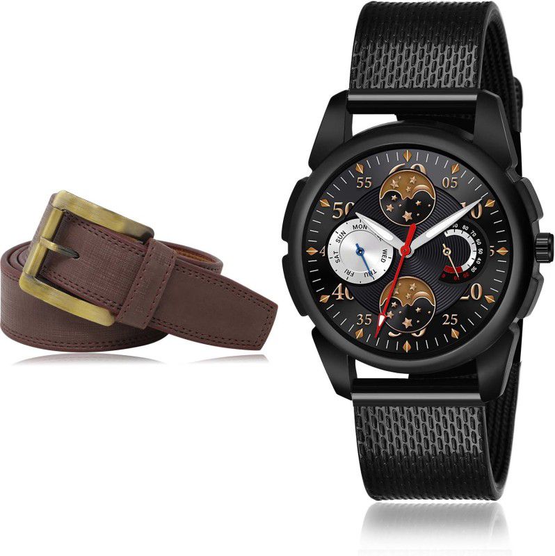 Neutron Watch & Belt Combo  (Brown, Black)