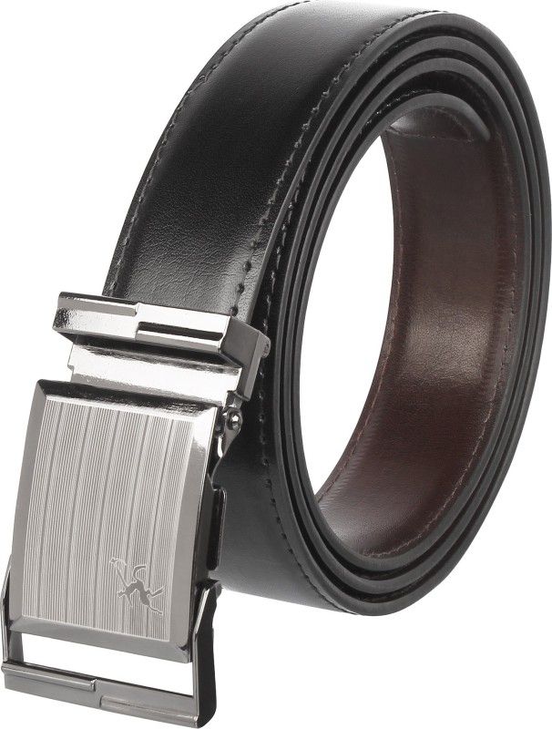 Men Casual, Party, Formal, Evening Black Artificial Leather, Texas Leatherite Belt