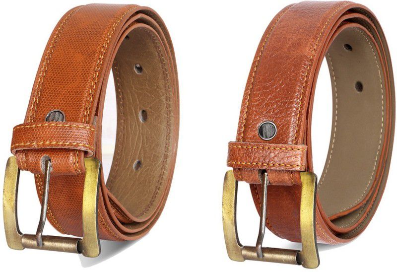 Men Party, Party, Formal, Casual Orange Artificial Leather Belt