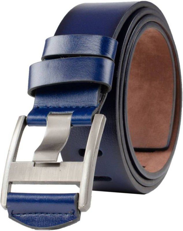 Men Casual Blue Artificial Leather Reversible Belt