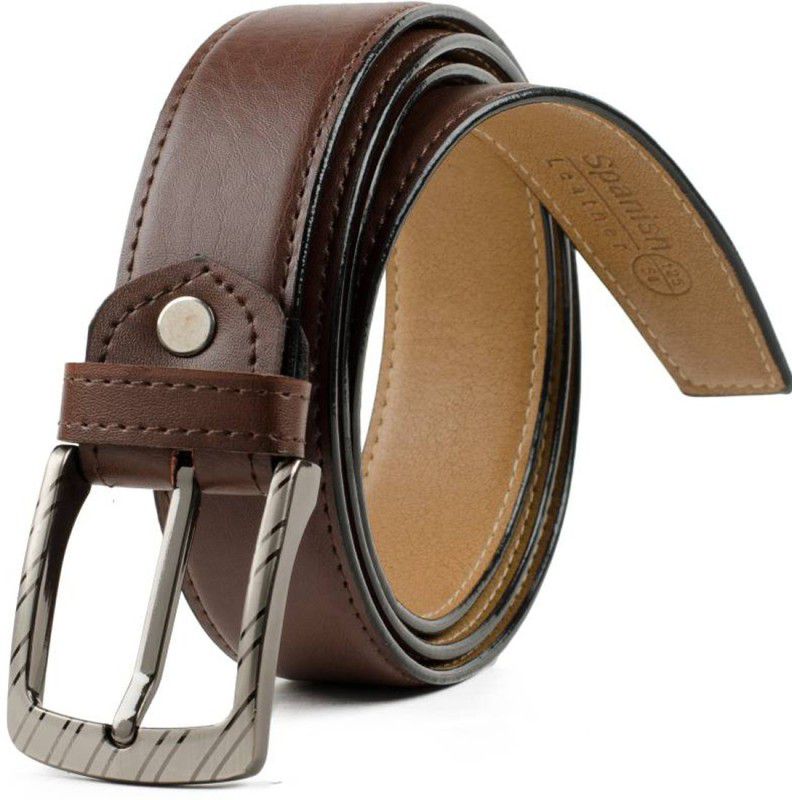 Women Casual Brown Artificial Leather Reversible Belt