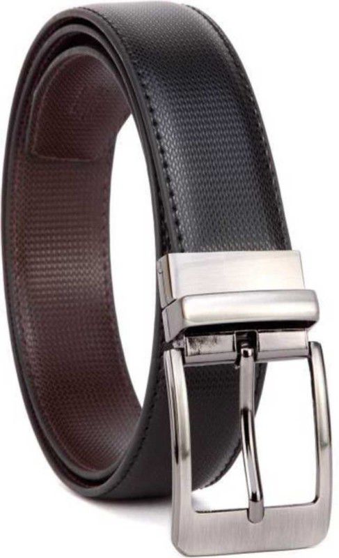 Men Formal, Evening, Party, Casual Black, Brown Artificial Leather Reversible Belt
