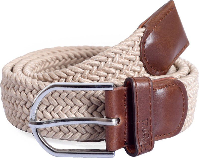 Men Formal Beige Artificial Leather Belt