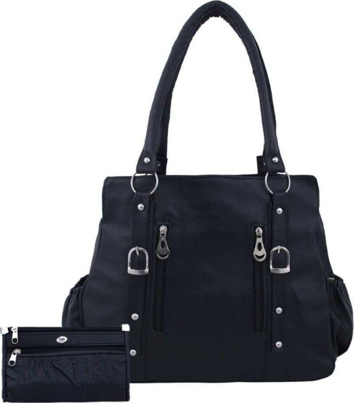Girls Black Handbag - Mini  (Pack of: 2)