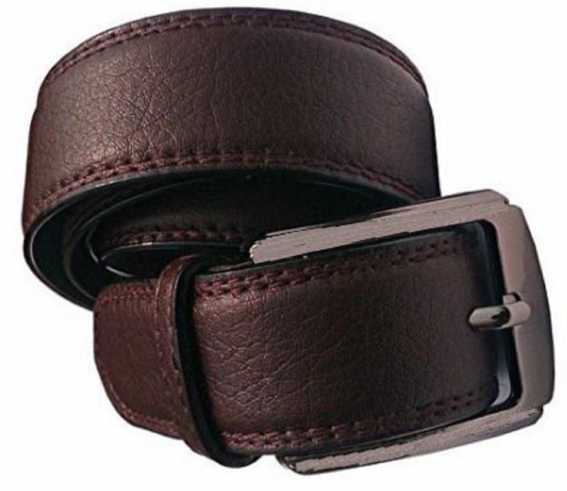 Men Formal, Casual, Party, Evening Brown Genuine Leather Belt