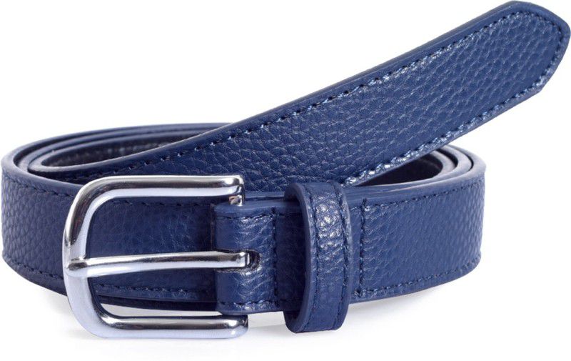 Women Formal Blue Artificial Leather Belt