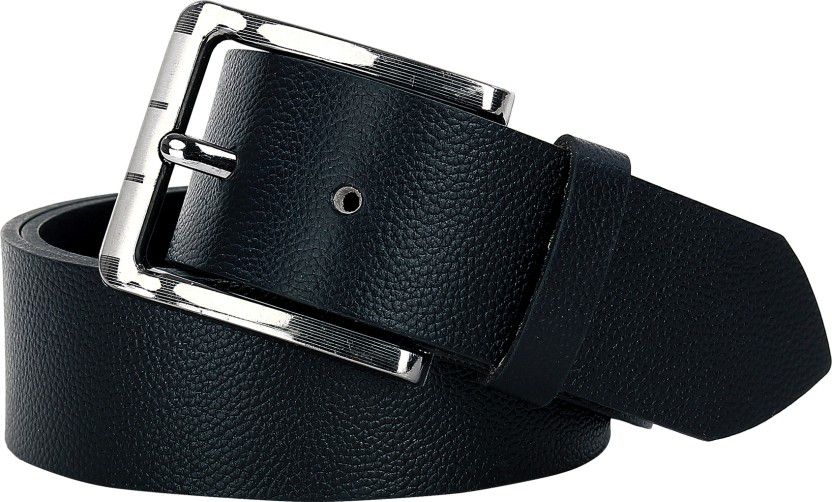Men Casual, Party, Party, Formal Black Genuine Leather Belt