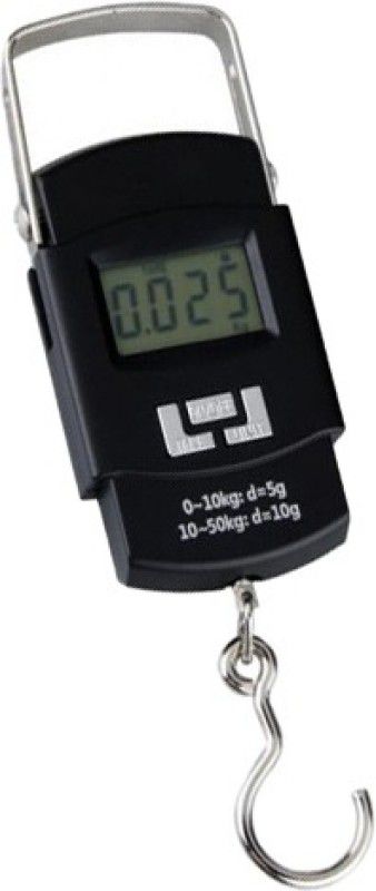 Glancing 10g-50Kg Digital Hanging Luggage Fishing Portable Weight Scale Taraju Tarazu Kata /69/AGl Weighing Scale  (Black)