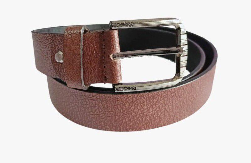 Men Party, Evening, Casual Brown Genuine Leather Belt