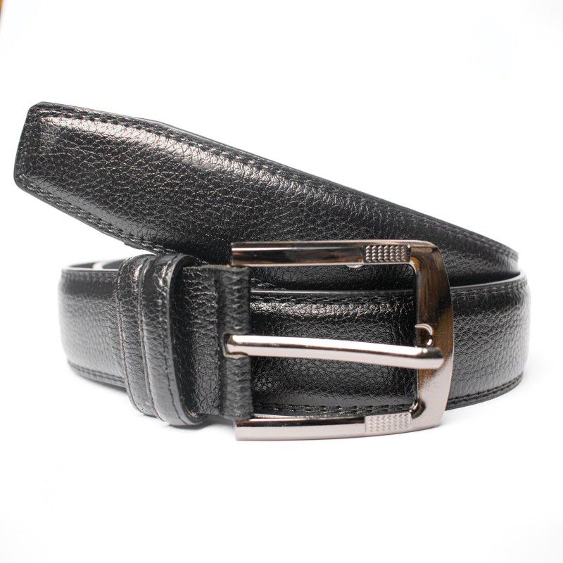 Men Casual, Evening, Formal, Party Black Synthetic, Artificial Leather Belt