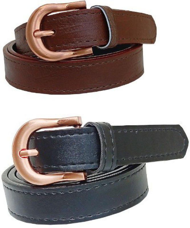Women Casual, Formal, Party, Evening Brown, Blue Artificial Leather, Synthetic Belt