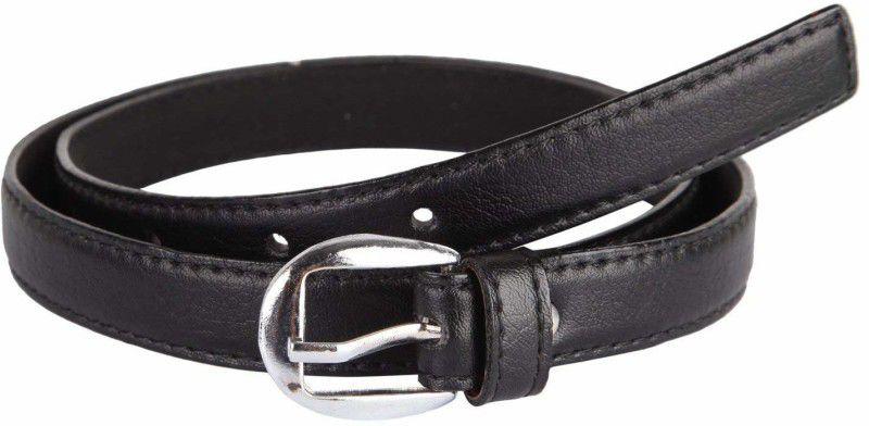 Girls Casual, Party, Evening, Formal Black Artificial Leather Belt