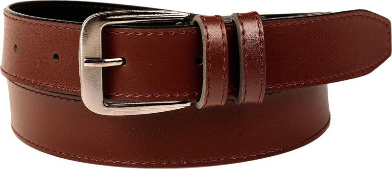 Men Casual, Evening, Party, Formal Brown Artificial Leather Belt