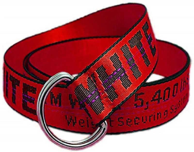 Men & Women Casual Red Fabric Reversible Belt
