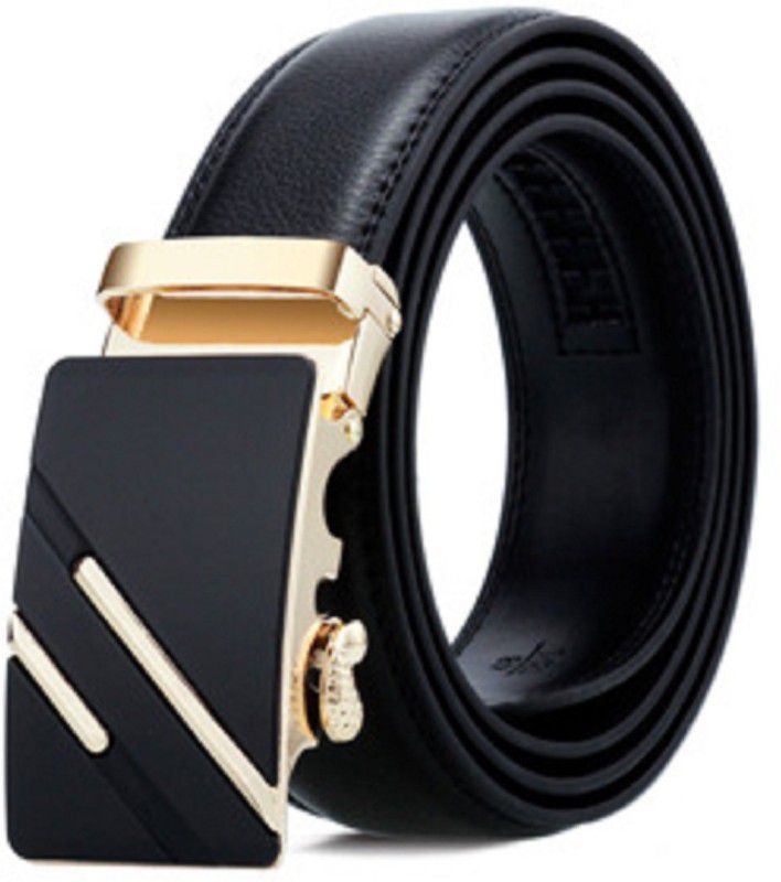 Men Formal, Party Black, Gold Texas Leatherite Belt