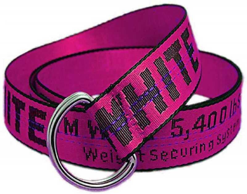 Men & Women Casual Pink Fabric Reversible Belt