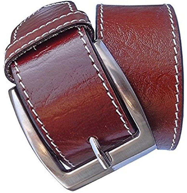Men Casual, Party, Formal, Evening Brown Synthetic Belt
