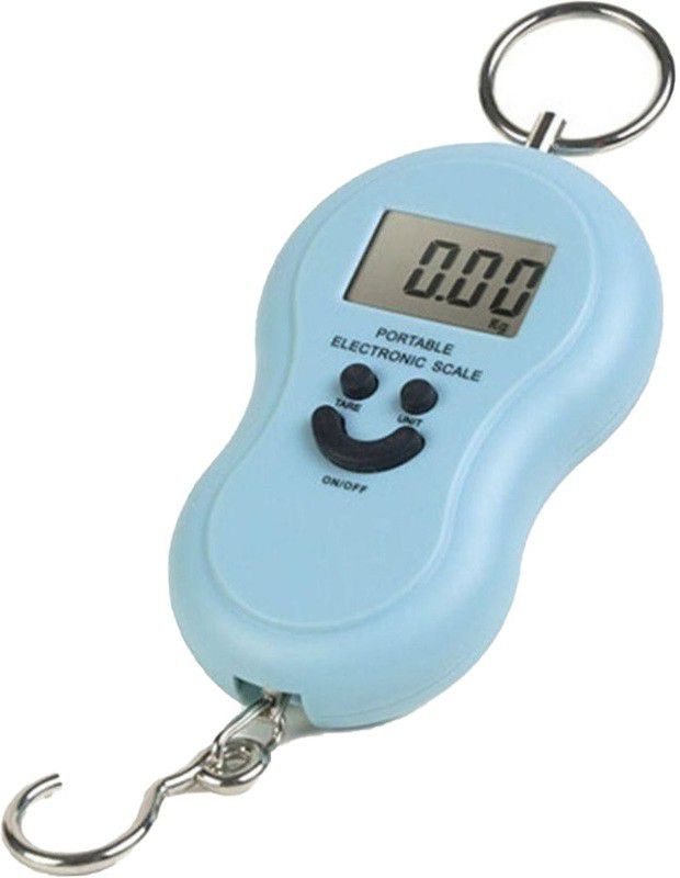 Kelo Portable Electronic 50 Kg Digital LCD Pocket L/17/K Luggage Weighing Scale  (Sky blue)