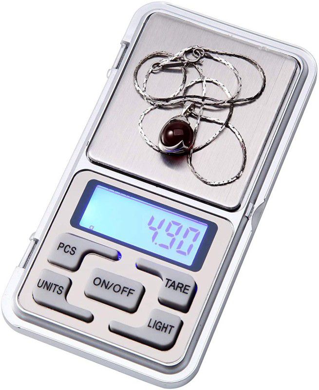 Kelo Weight Scale for Jewellery , Gold, Silver, Platinum Weighing Mini Machine with Auto Calibration, Tare Full Capacity, Operational Temp 10-30 Degree (200/0.01 g) Weighing Scale  (Silver)