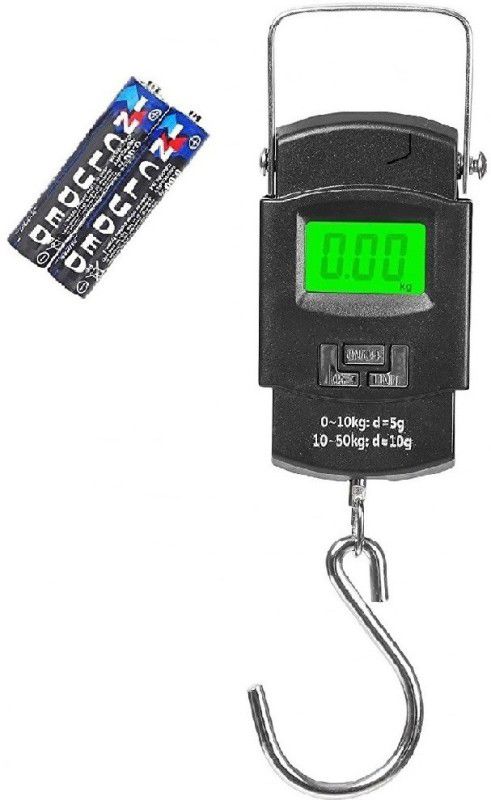 Siya Shine Hanging Scale, LCD Screen 50kg Portable Electronic Digital weight scale KK31 Weighing Scale  (Black)