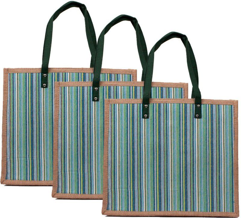 Men & Women Green Tote - Extra Spacious  (Pack of: 3)