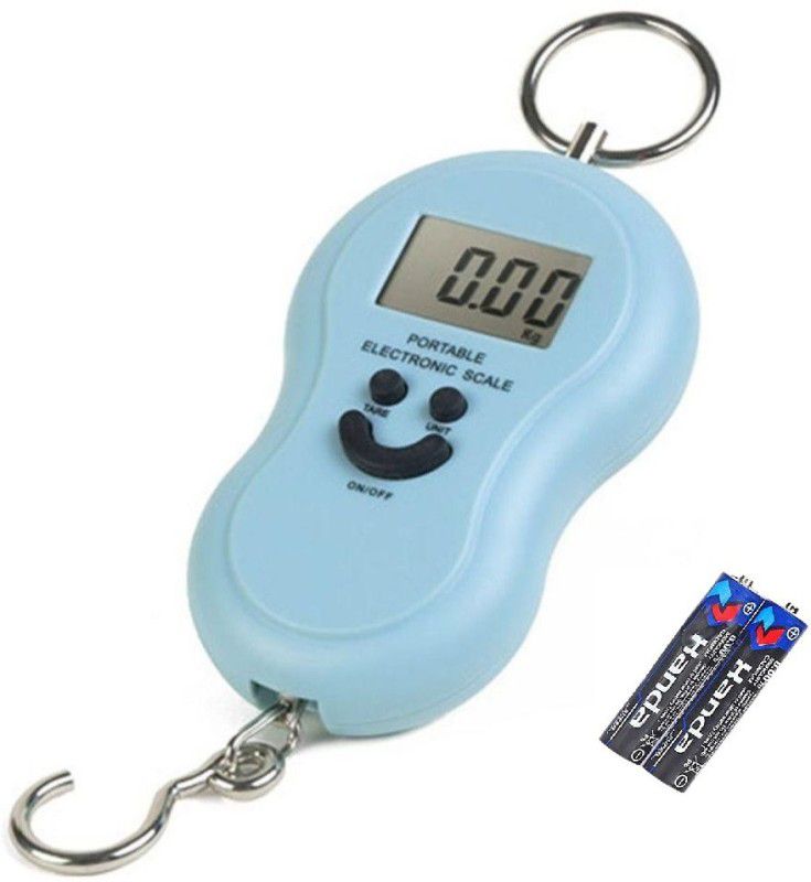 Glancing 50kg Portable Luggage Weight Scale Weighing Scale  (Sky Blue)