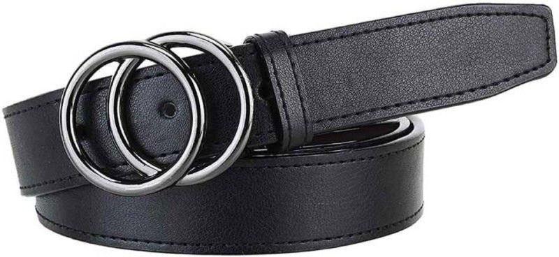 Girls Party, Casual Grey, Black Artificial Leather Belt