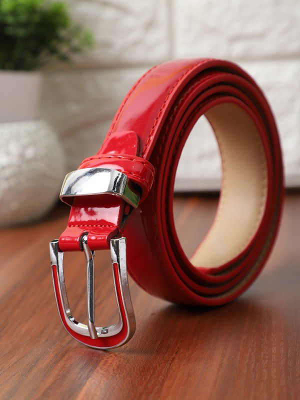 Women Casual, Evening, Formal, Party Red Synthetic Belt