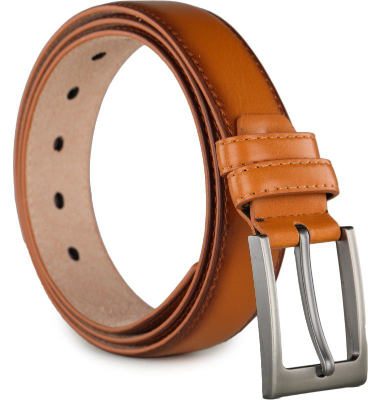 Men Tan Artificial Leather Belt