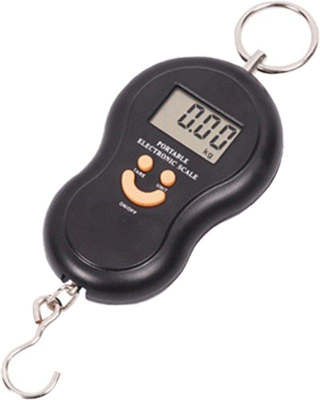 Qozent L/162/Q Heavy Duty Portable Fishing Hook Type Digital Led Screen Luggage Weighing Scale  (Black)