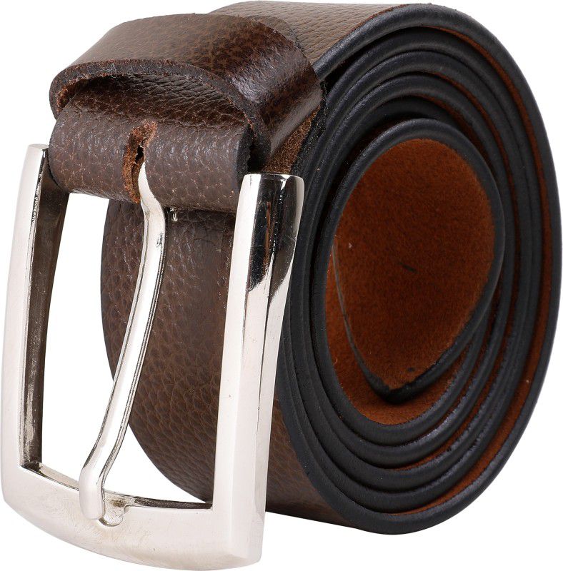 Men Party, Casual, Evening, Formal Brown Genuine Leather Belt