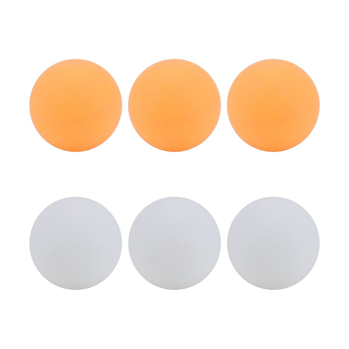 Table Tennis Balls - Yellow & White, Pack of 6